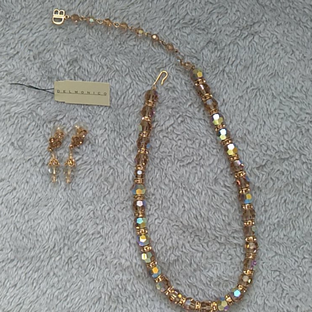 vintage Blair Delmonico necklace and earrings set